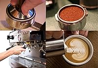 Vista 4 de Jarra de espuma de leche de acero inoxidable de 12 onzas, perfecta para arte con leche, máquina de café expreso, máquina de capuchino, espumador