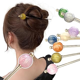 かんざし 簪 一本挿し ヘアスティック ヘアアクセサリー お祭り 髪飾り 普段使い シンプル モダン 浴衣 和服 和装小物 着物 留袖 花火大会 大人 成人式 七五三 お正月に 結婚式 卒業式 (ピンク)