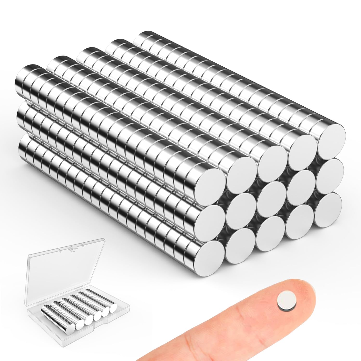 Small Magnets for Crafts, 10x3 mm Round Magnets 100 Pack — Amazon image 25