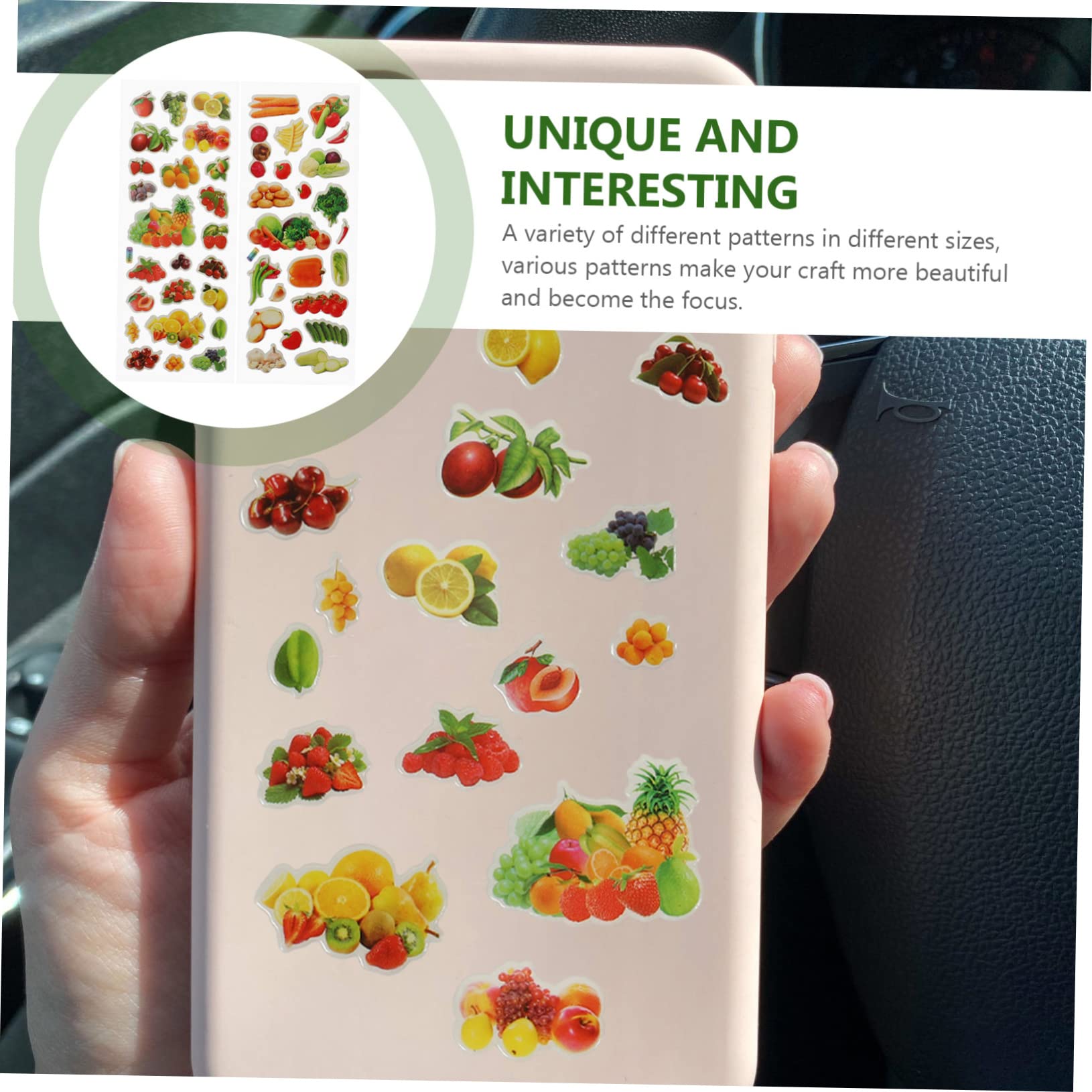 120hojas Pegatinas De Espuma Para Niño Niña Stickers De Frutas y Verduras Fáciles De Usar Para Manualidades y Decoración Infantil Surtidos Para Aprendizaje y Diversión