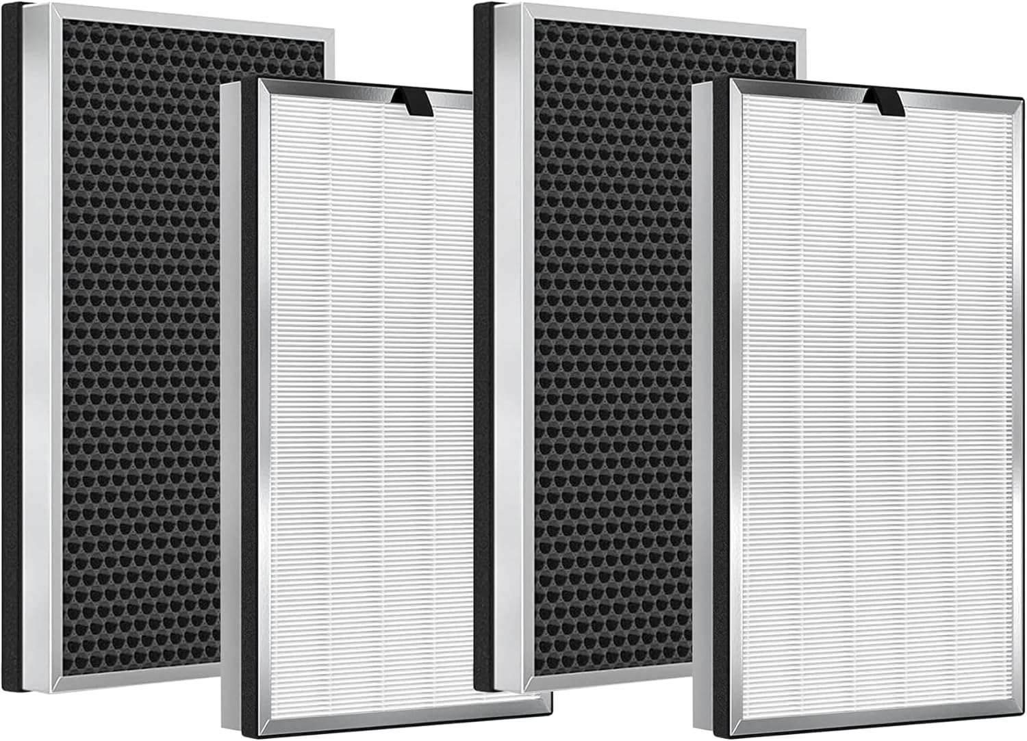 4 Pack 112 Replacement Filter compatible with 112 V2.0 Air Purifier, 3-IN-1 Fi lter Made of Pre-Filter, True HEPA and Activated Carbon (4 Pack)