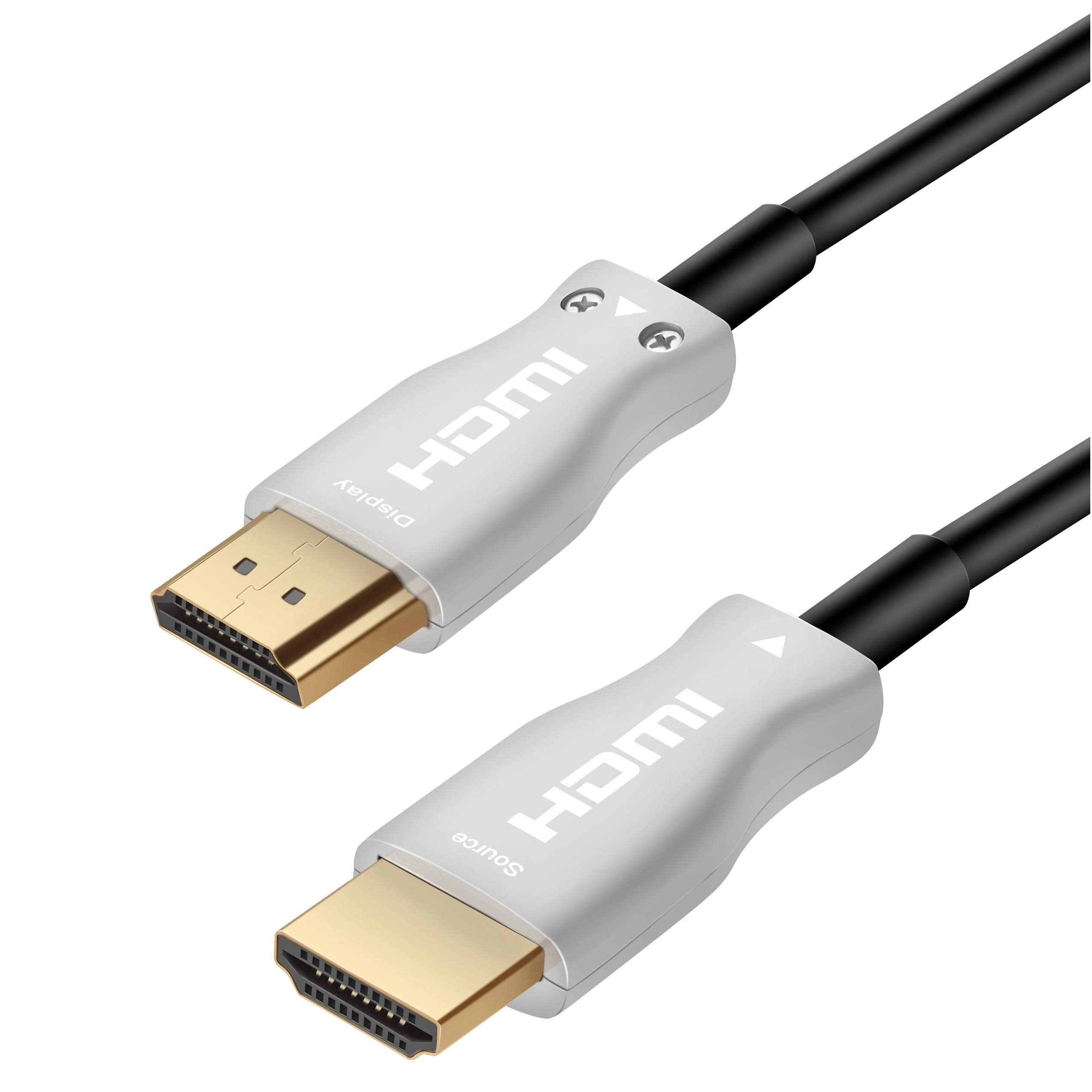 Cavo HDMI fibra ottica, supporta 4 K 60 Hz, HDR, HDCP 2.2, 3D, alta velocità 18 Gbps, compatibile con HDTV TV Box PS3 PS4 Pro Xbox One Home Cinema PC DVD TV Box 30 m