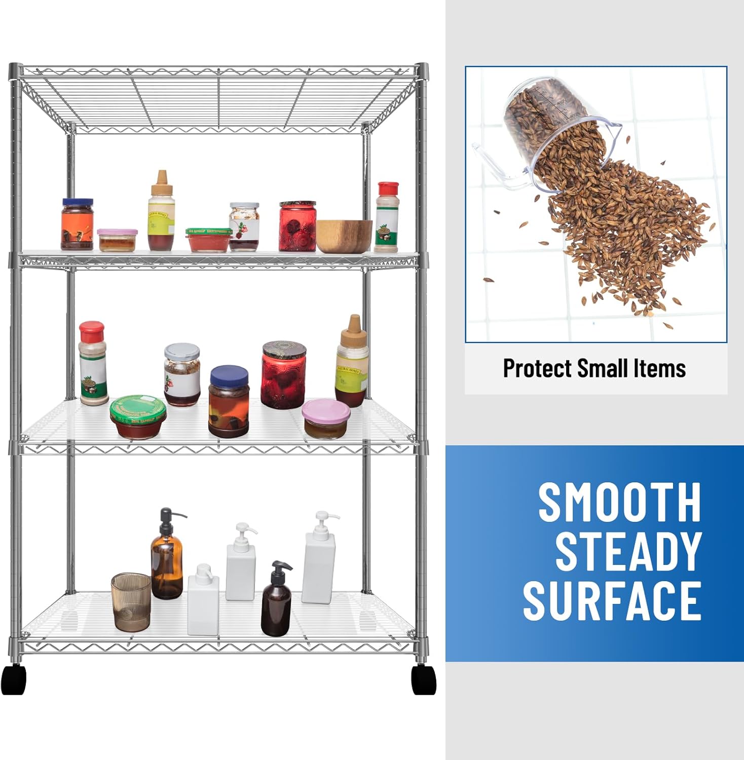 Frienda Set of 10 Wire Shelf Liner Heavy Duty Shelf Liners Packed Flat for Wire Shelving, Waterproof Non Adhesive Plastic Mat for Metal Rack Kitchen Shelves, Shoe Rack (14 x 24 Inch,Clear) - Image 5