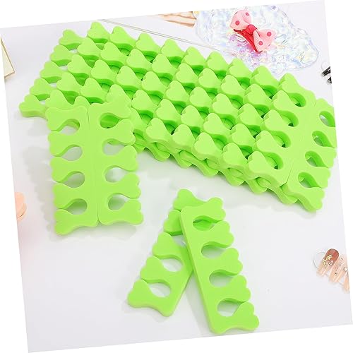 Miniatura 5 de Mobestech 100 pares de separadores de dedos, separadores de dedos, pedicura desechables para uñas, pies, salón de belleza, separadores de dedos de