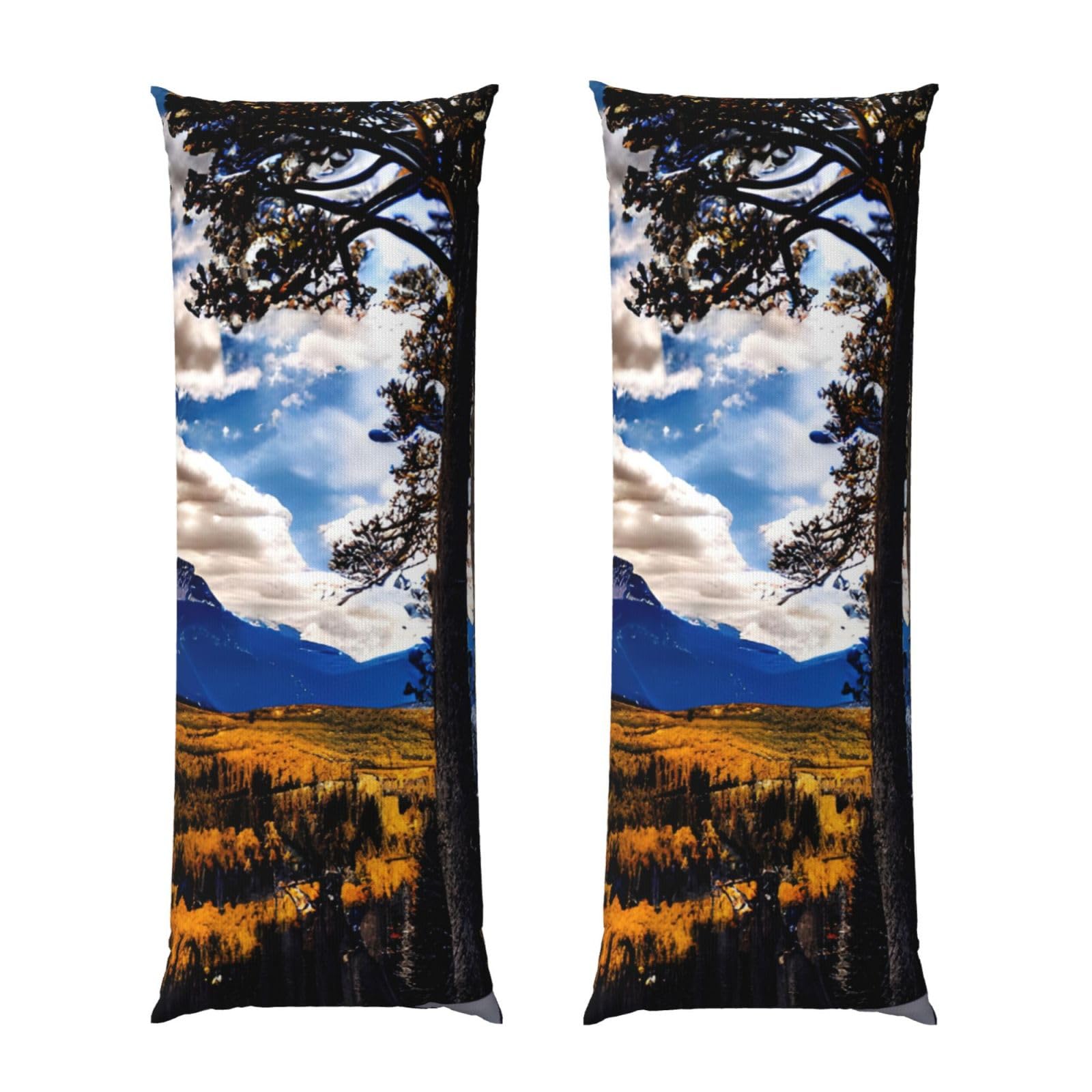 Housse de coussin Rocky Mountain douce et respirante pour long oreiller