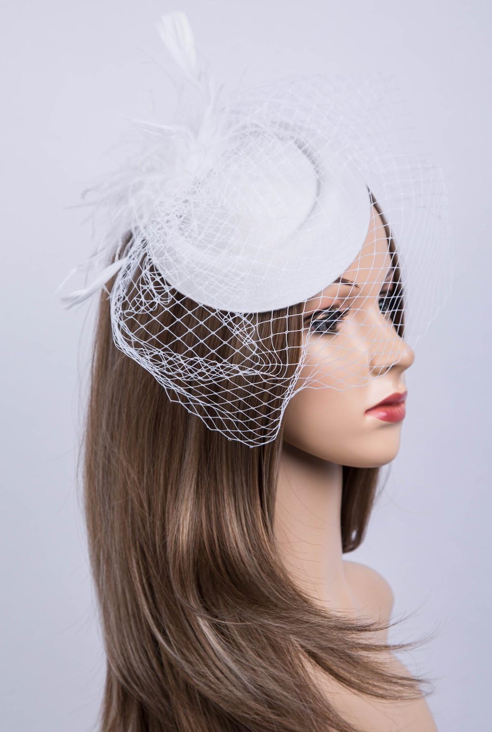 Fascinators Hats 20s 50s Hat Pillbox Hat Cocktail Tea Party Headwear with Veil for Girls and Women - Image 2