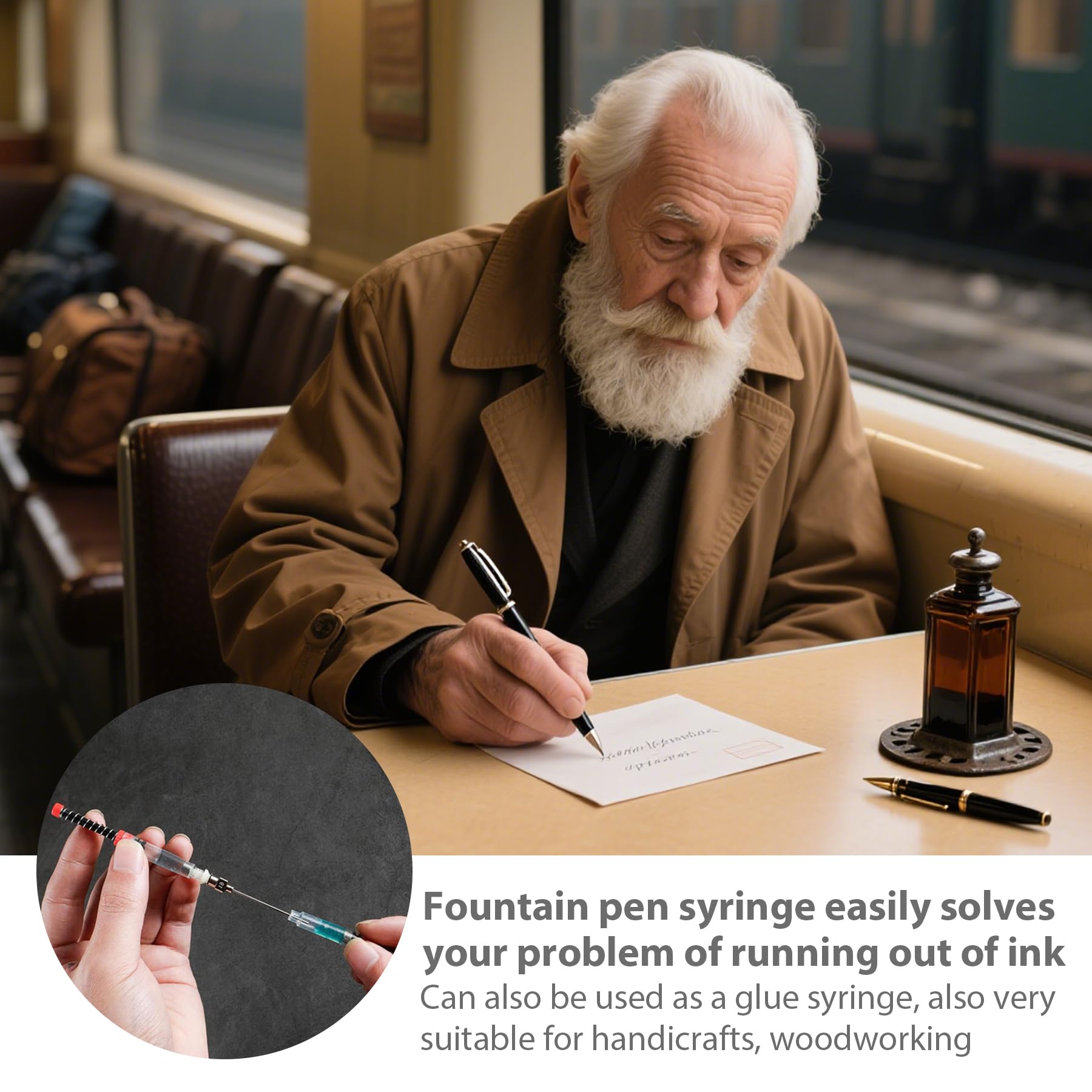 Fountain Pen Ink Syringes - Refill & Clean Pens -6