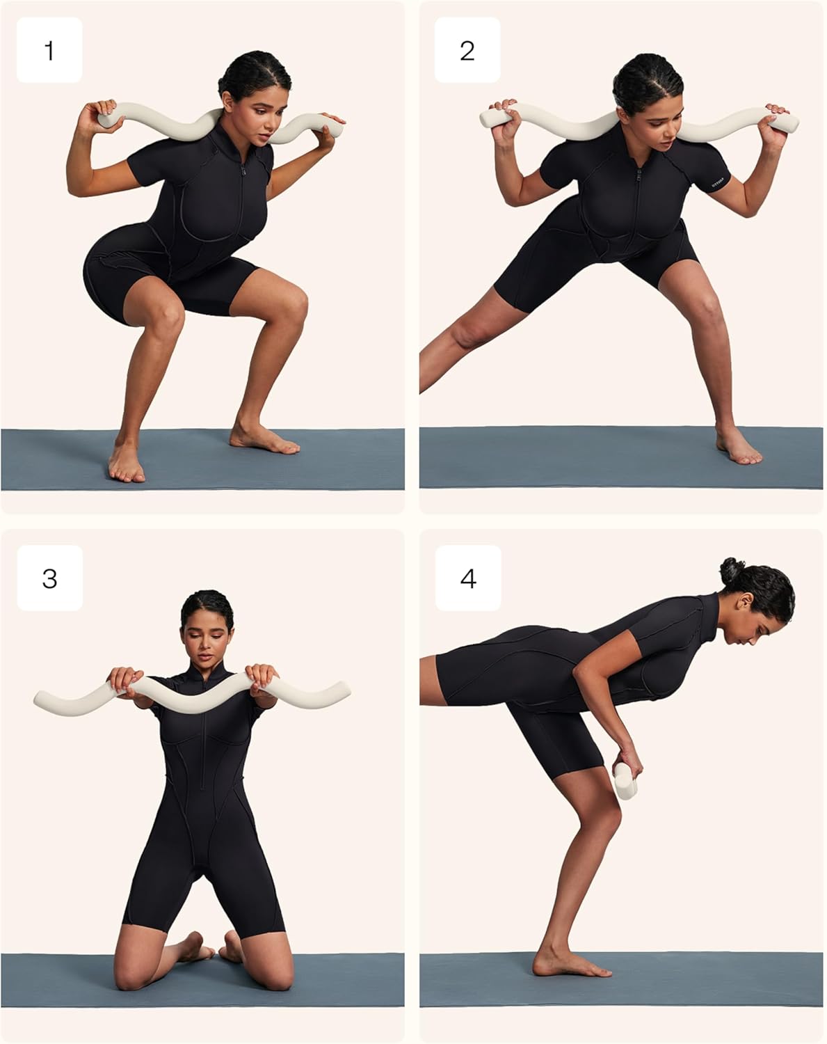 BetterMe Sculpt Body Bar – Weighted Exercise Bar for Strength Training – Home Gym Workout Barbell for Squats, Deadlifts, Curls & Full Body Workouts