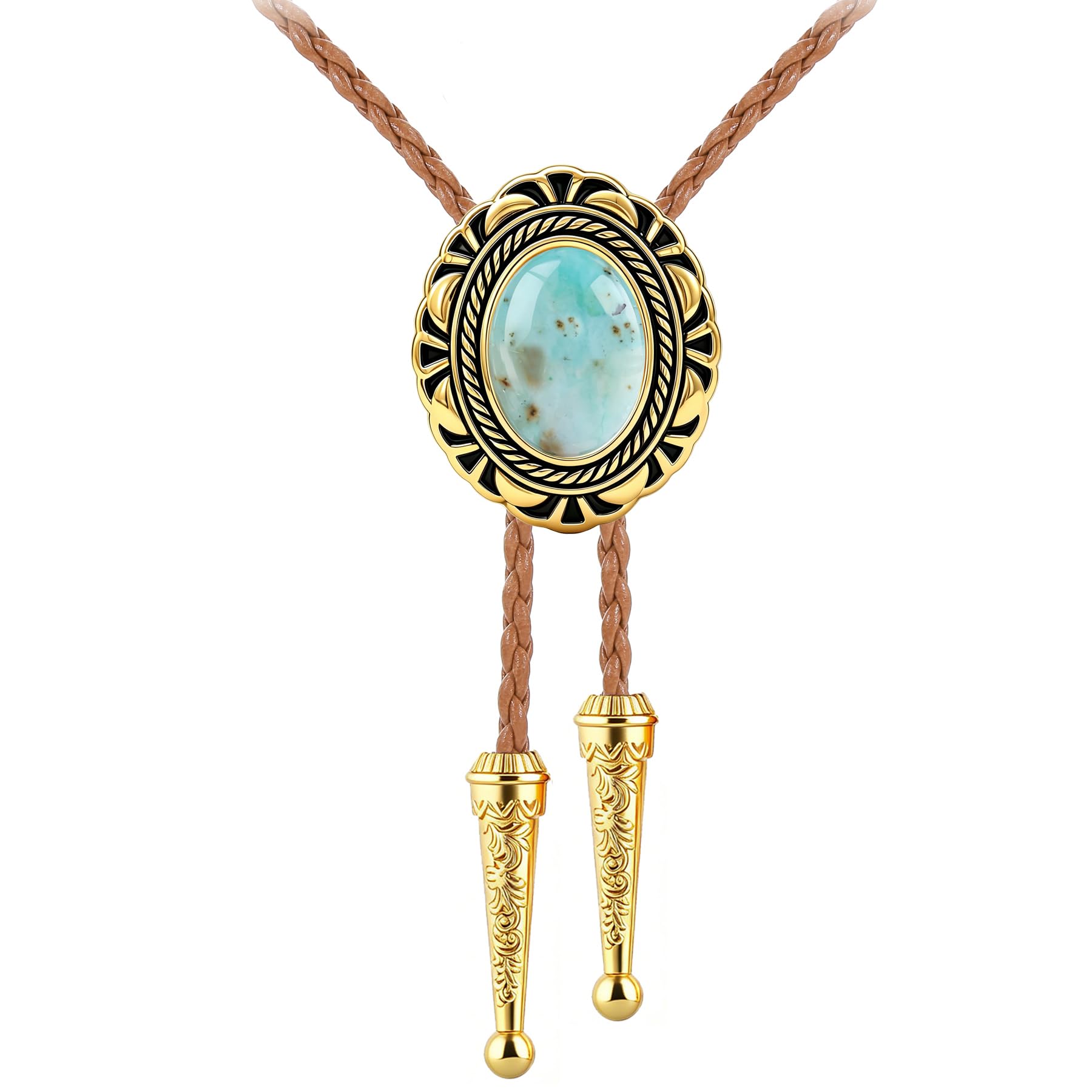 GelConnie Bolo Tie for Men Women Vintage Western Cowboy Necktie Adjustable
