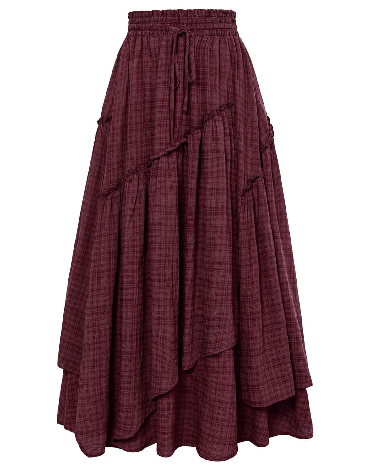 Scarlet Darkness Women Renaissance Layered Long Skirt Elastic High Waist Tiered Skirt with Pockets - Review, Price and Buying Guide