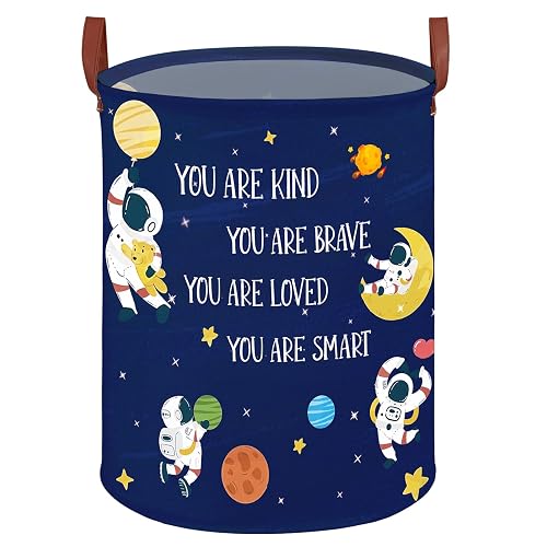 Space Decor for Boys Room Basket -Astronaut Decor Baby Hamper,Planets