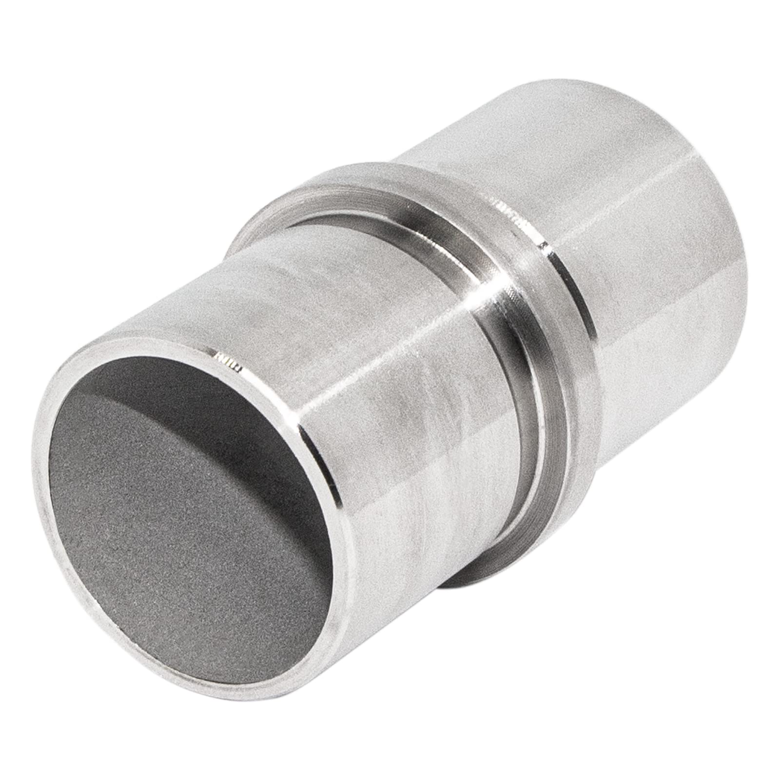 PRIOstahl Connecteur de tuyau Raccord à souder Raccord Steckfitting Douille de raccordement Garde-corps x 1 pièce Ø 33,7mm Tuyau rond Connexions de garde-corps pour main courante d'escalier Tubes en