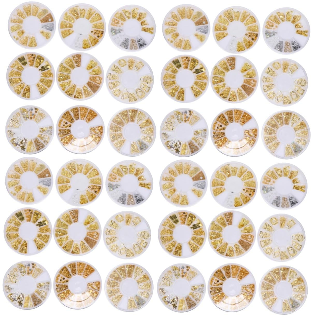 VICASKY 4 set Set Accessori Per Unghie Per Unghie Borchie Per Unghie Decorazioni Per Nail Art Ciondoli Per Unghie Accessori Per Unghie Decorazioni Per 9 scatole*4