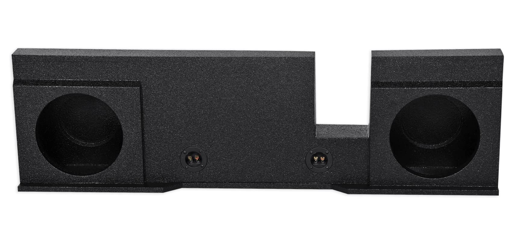 Q Power Dual 10-Inch Sealed Subwoofer Enclosure for 2004-2008 Ford F150 Extended Cab SuperCrew, Custom Fit, Durable MDF, Deep Bass, for Car Audio Enthusiasts