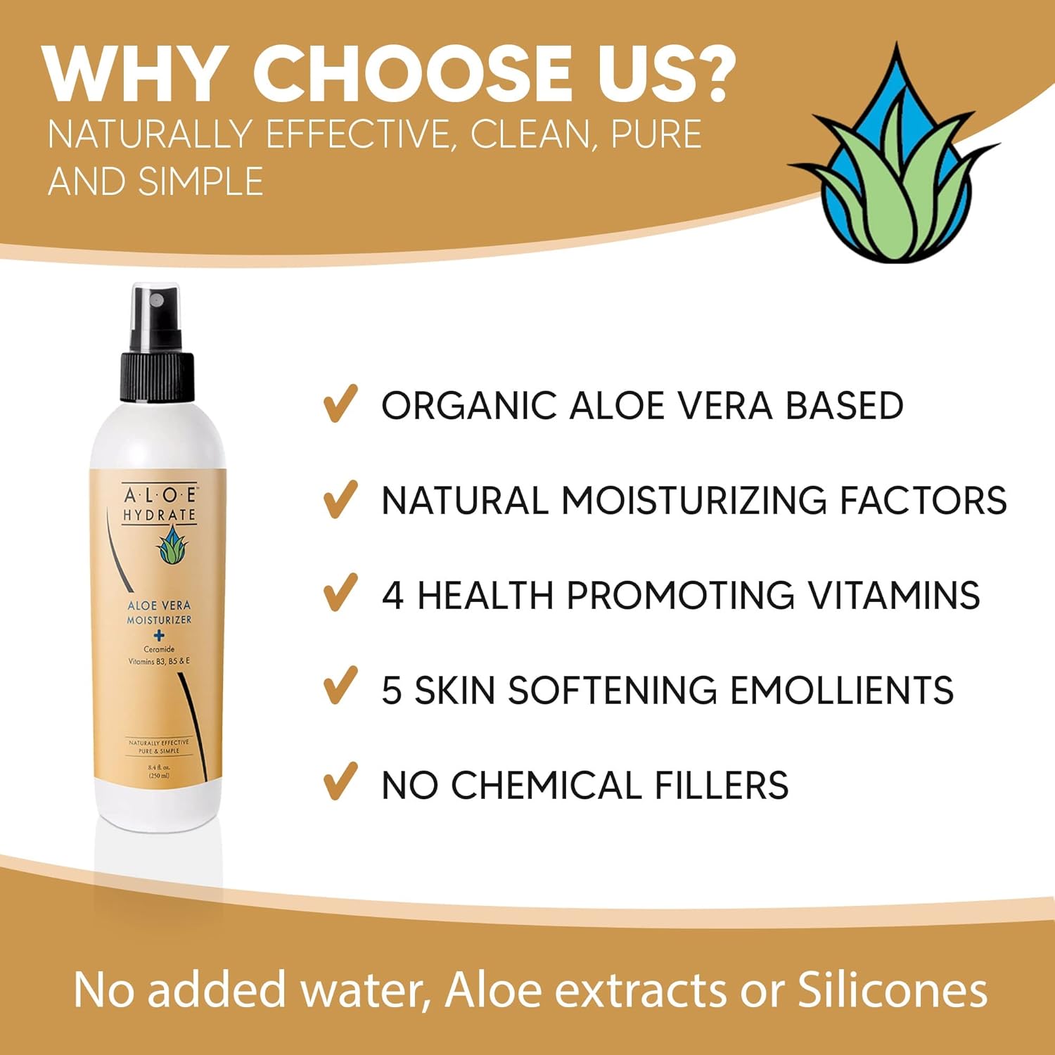 Body Lotion Spray – Oasis of Moisture Hydrates, Restores, Softens & Protects. Non-Greasy Moisturizer, Body Cream & Hand Lotion – Aloe vera, Hyaluronic acid, Ceramide, Vitamins & Prebiotics