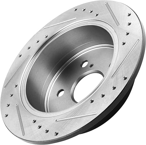 Miniatura 2 de Rotores de freno trasero de 11.063 in de 11.06 pulgadas, repuesto de disco de freno ranurado para Lexus Toyota ES300h ES350 AVALON Camry Kits de