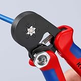 Knipex Pince à sertir auto-ajustable pour embouts de câble avec accès latéral avec poignées multimatières 180 mm, 97 53 14 - 4