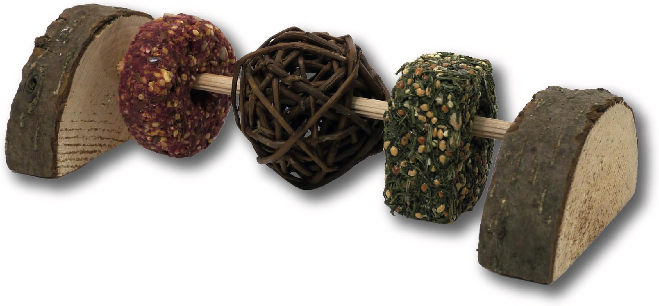 Rosewood Naturals Rodent Playground, Small Animal Treat and Gnaw Toy for Hamsters, Gerbils, Mice, Rats, Rabbits, Guinea Pigs, Chinchillas and Degus (Pack of 1)