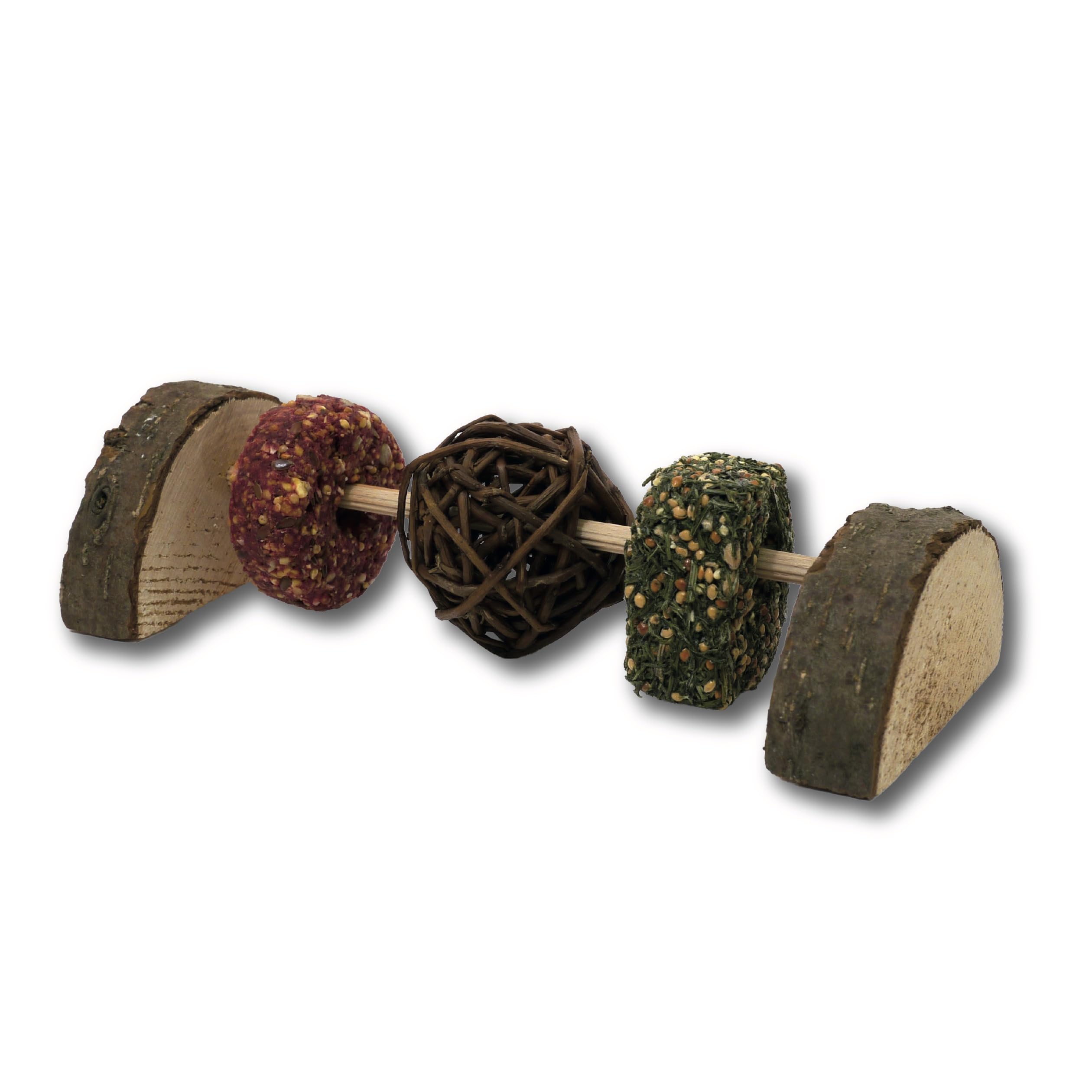Rosewood Naturals Rodent Playground, Small Animal Treat and Gnaw Toy for Hamsters, Gerbils, Mice, Rats, Rabbits, Guinea Pigs, Chinchillas and Degus (Pack of 1)