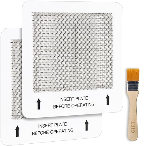 Ceramic Ozone Plates 2 Pack, Perfect 4.5-inch x 4.5-inch Replacement