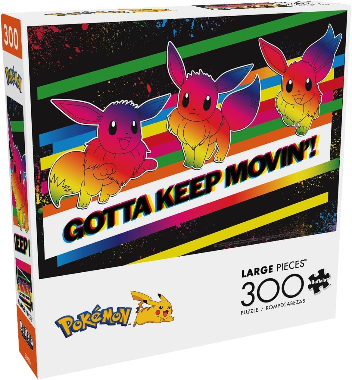 Buffalo Games - Pokemon- Gotta Keep Movin' - 300 Piece Jigsaw Puzzle for Adults -Challenging Puzzle Perfect for Game Nights - Finished Size is 21.25 x 15.00