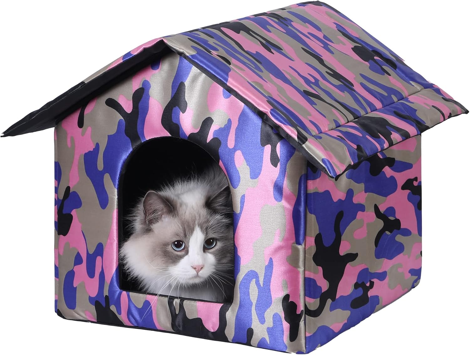 WEDSF Feral cat Houses for Winter Outdoor Cats Insulated Waterproof
