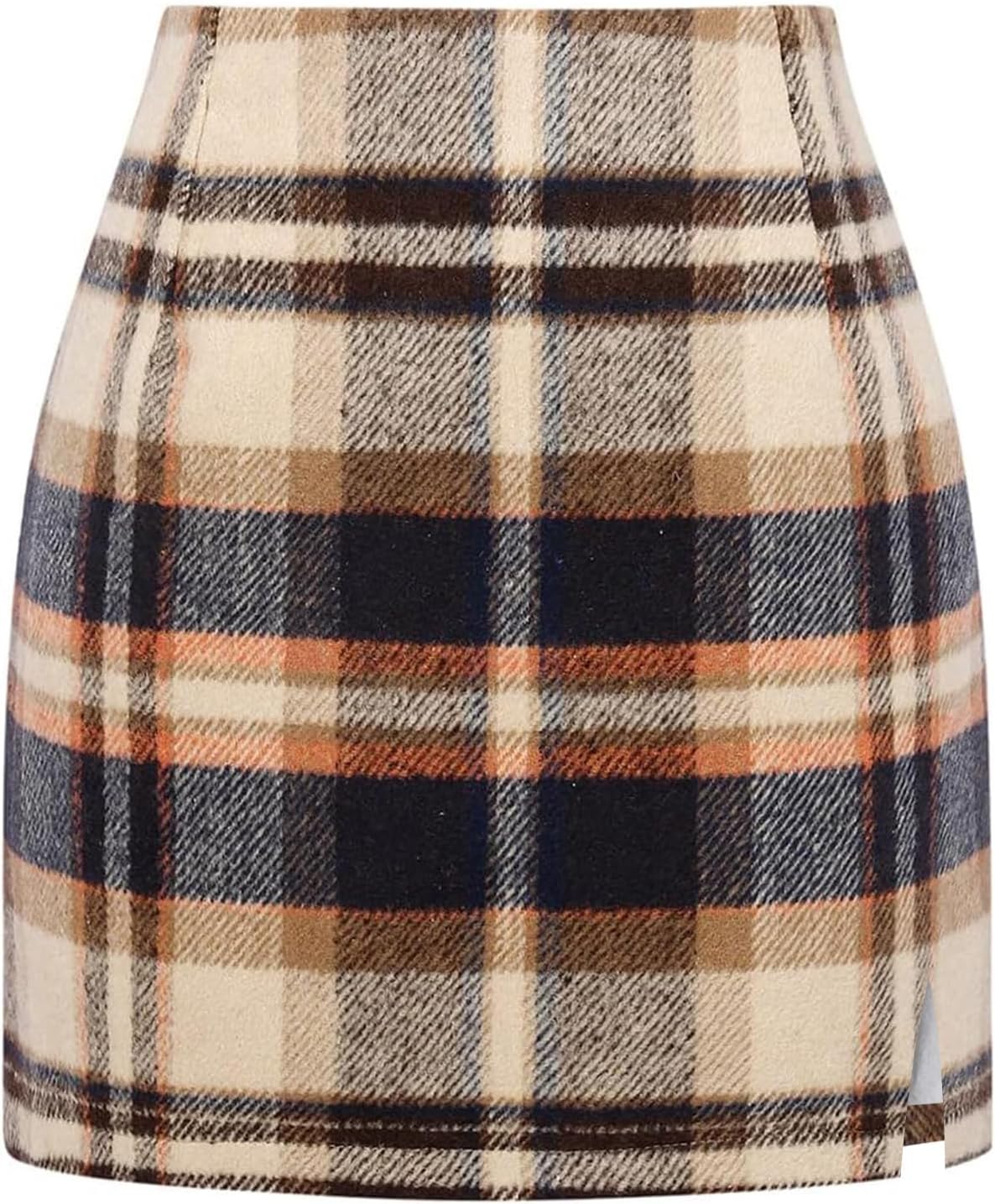 Fall Sweater Dress for Women 2025 Winter Mini Plaid Skirts for Women High Waisted Warm Pencil Short Stretchy Skirt