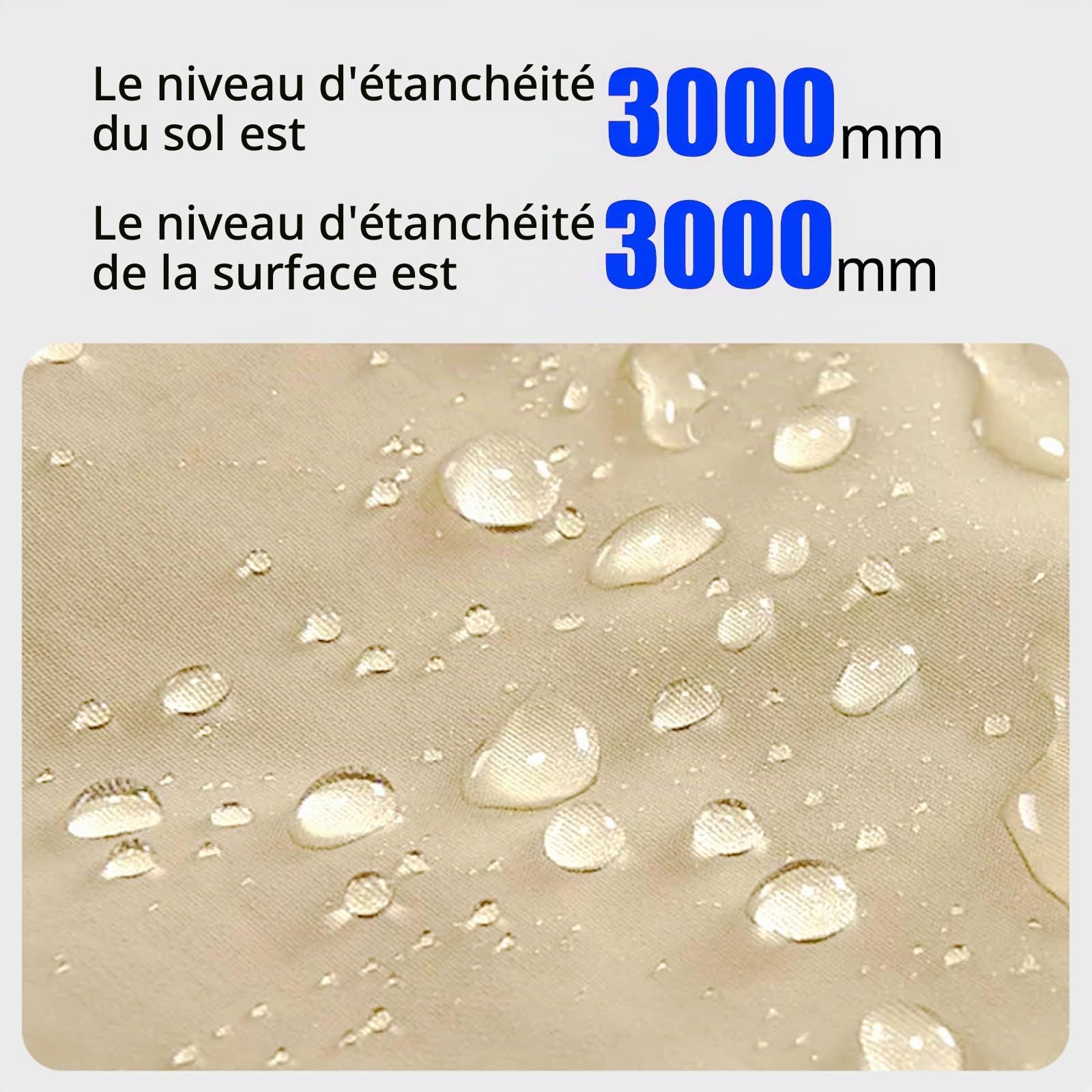 Tente gonflable pour camping avec pompe, tente de glamping d'air, installation facile, imperméable de 3 x 2,1 m, cabine Oxford pour 2 à 4 personnes avec fenêtre en maille.