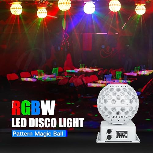 Miniatura 10 de Dreamland Luz de haz de cabeza móvil LED RGBW Rotación Cabeza móvil Disco Luz DJ Luces DMX 512 con sonido activado para iluminación de escenario