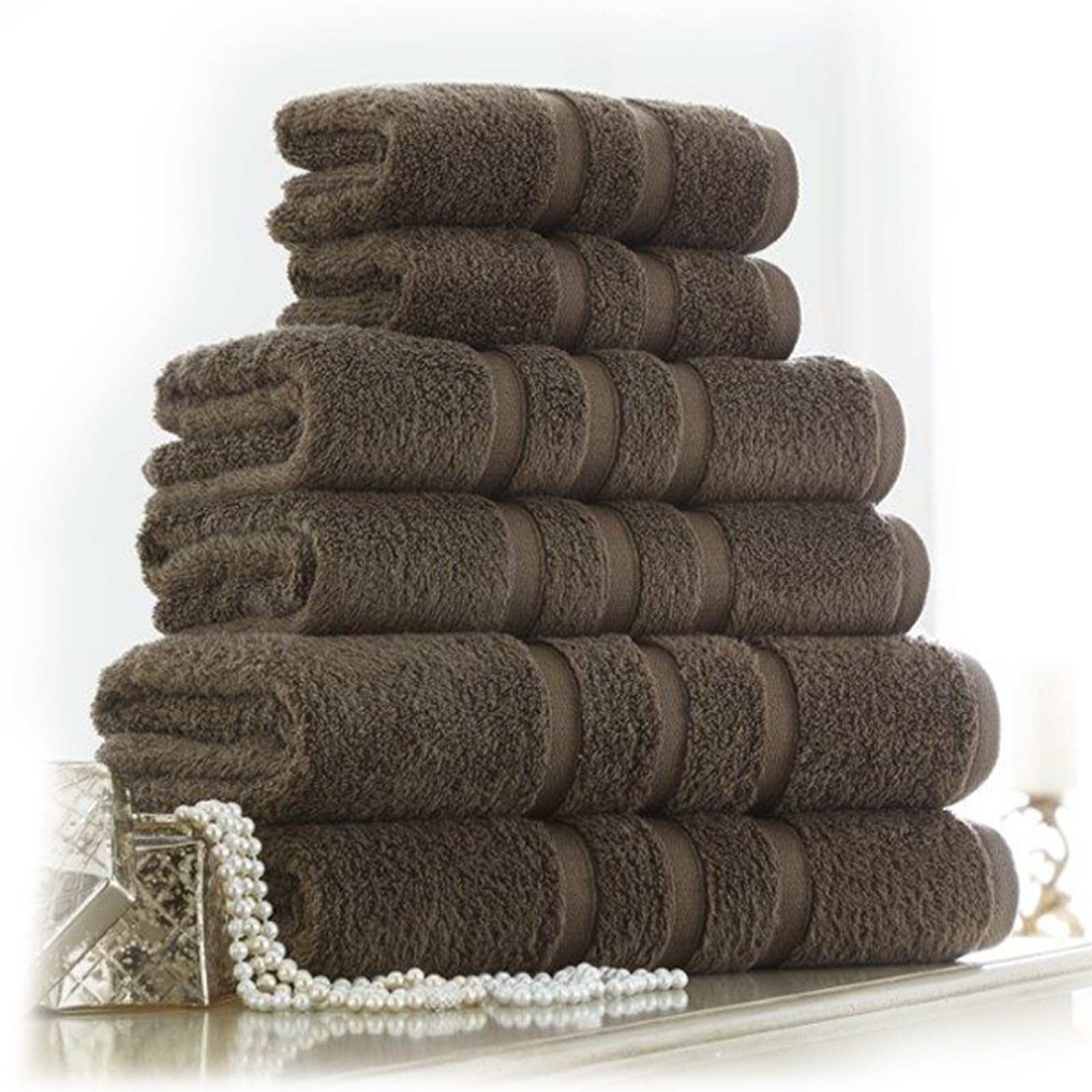 Fairwayuk Coco 4 Pack Hand Towels For Bathroom - Ultra Soft 100% Egyptian Cotton, Highly Absorbent 550 Gsm, Extra Large Thick Hand Towels, 50X80cm, Hotel & Spa Quality Towels, A