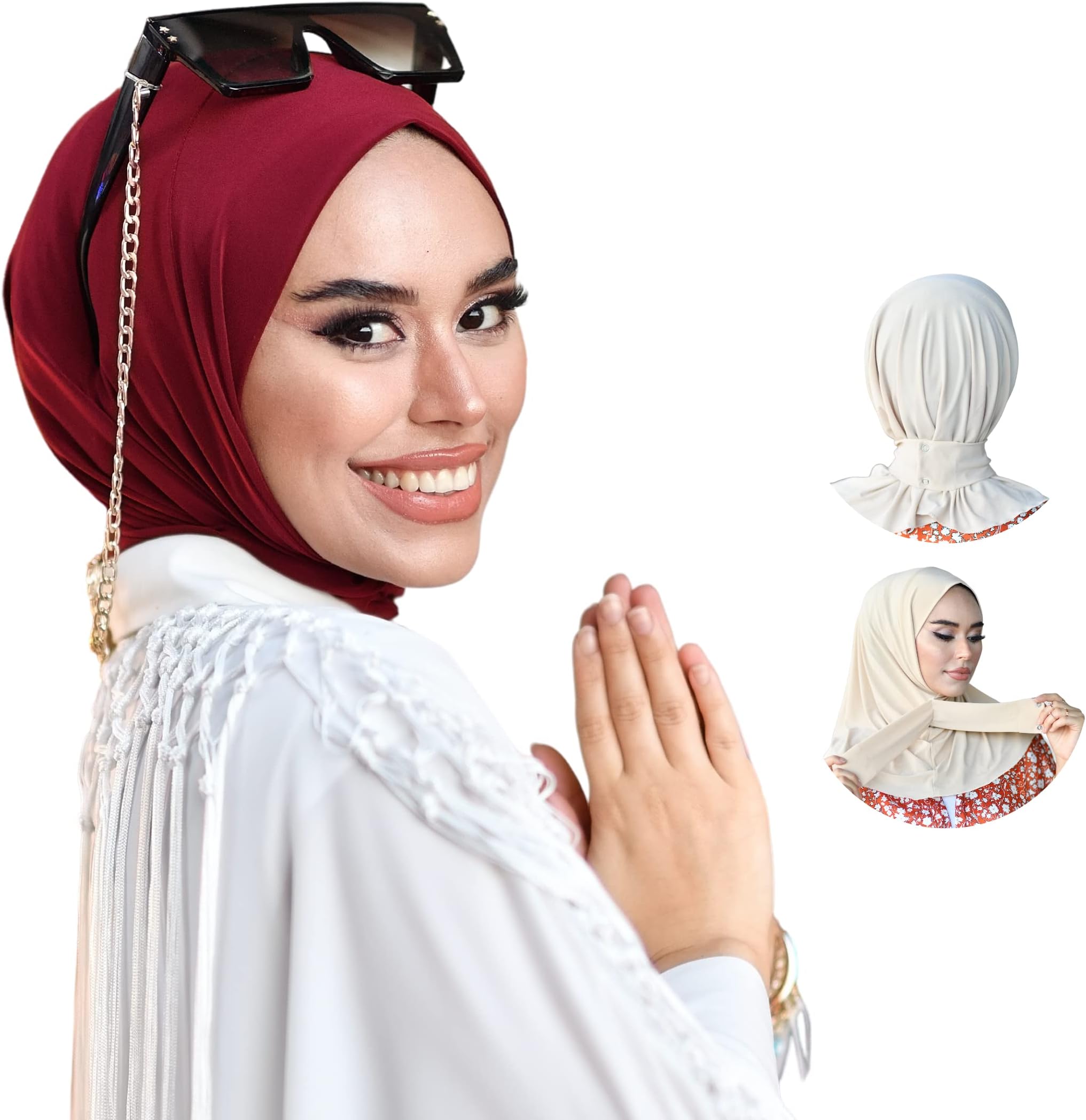 para lifeSnap Hijab-Turbans for Women-Hijab for Women|Hair Wraps-Head Wraps for Women|Hijab Undercap-Caps-Instant Hijab