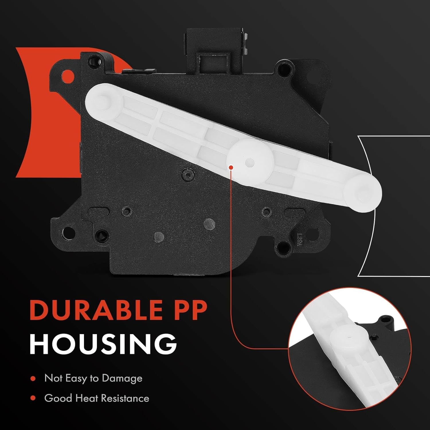 A-Premium HVAC Heater Blend Door Actuator Compatible with Toyota 4Runner 2003-2009 & Lexus GX470 2003-2009, Right Main, Temperature, Replace# 8710635180, 0638000660