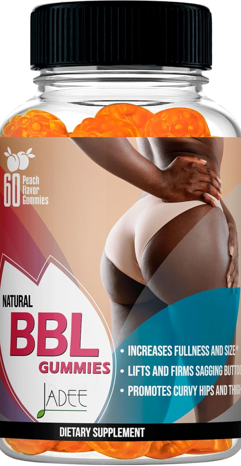 BBL Gummies Booty & HIPS Weight Gainer for Women - Unique Blend for Curves Enhancement & Butt Growth - Natural Weight Gain Gummies for Women - Zero Sugar, Vegan, Peach Flavor - 60 Counts - Image 9