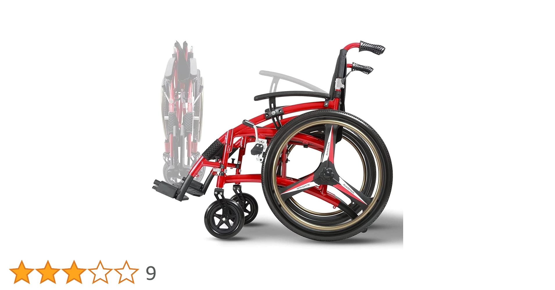 Amazon | LangTu 車椅子 折りたたみ 自走式 折りたたみ 車椅子 背折れ