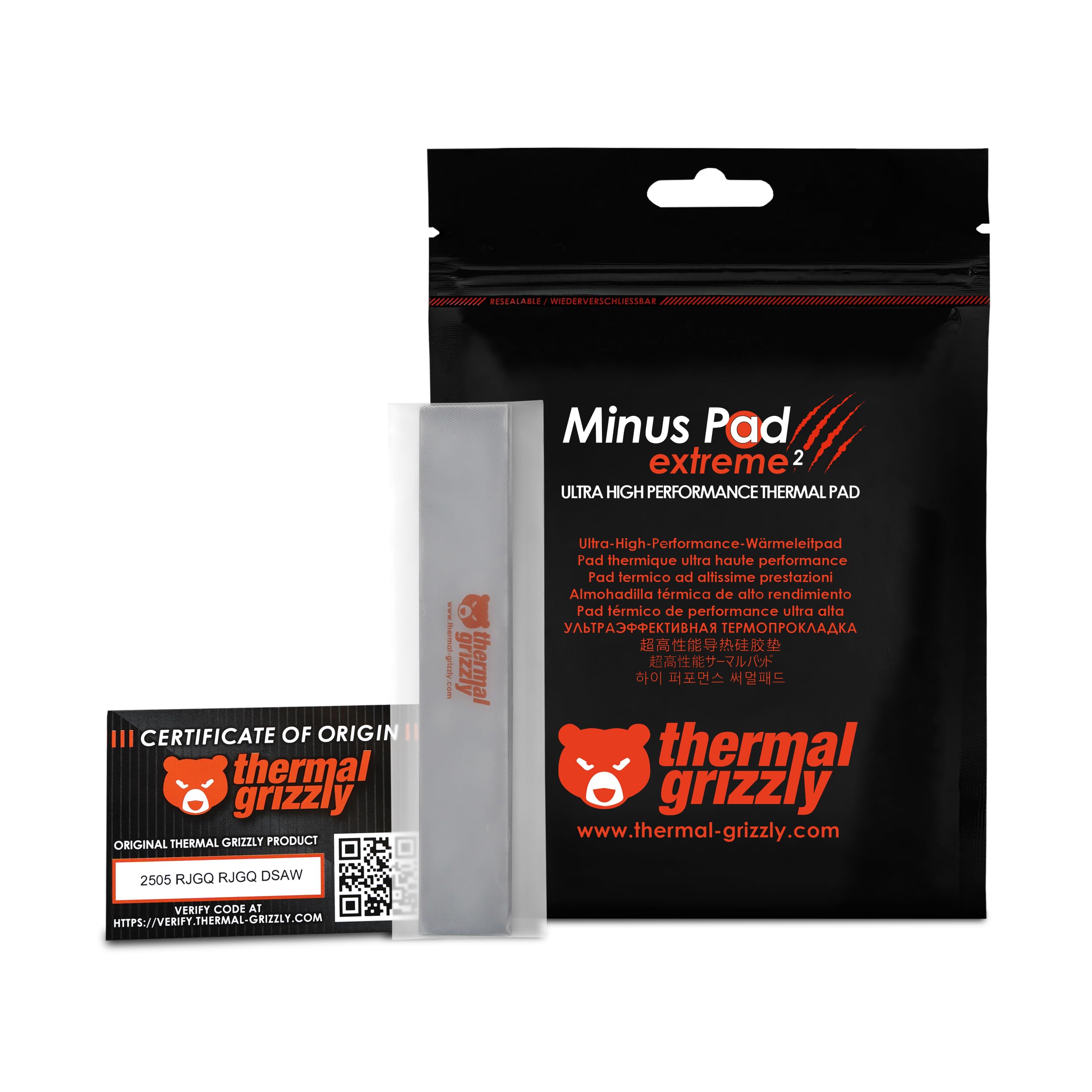 Amazon.com: Thermal Grizzly Minus Pad Extreme 2 - High Performance