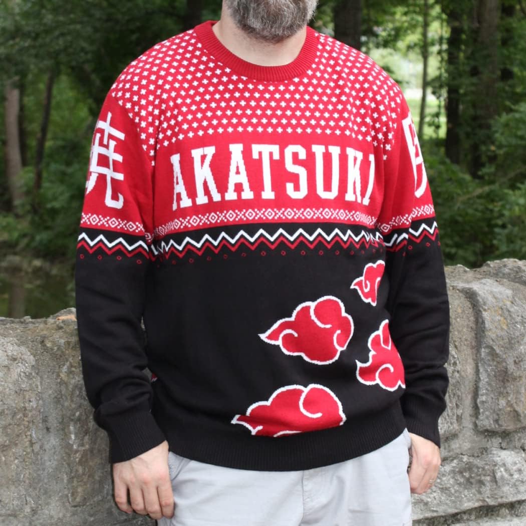 Ripple Junction Naruto Shippuden Christmas Holiday Anime Adult Crew Neck Sweater Officially Licensed