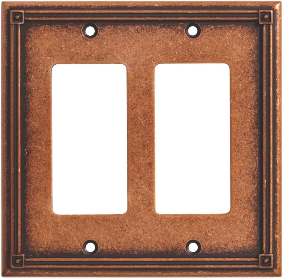 BRAINERD 135769 Ruston Double Decorator Wall Plate / Switch Plate / Cover