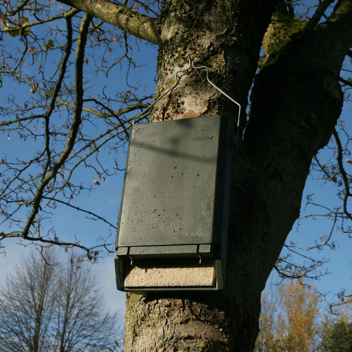 Fledermaus-Spaltenkasten aus Holzbeton für Kleinfledermäuse | Fledermausquartier | Fledermauswochenstube | Großraumhöhle | Sommerquartier| Fledermauskasten| Fledermaus-Haus|Selbstreinigend