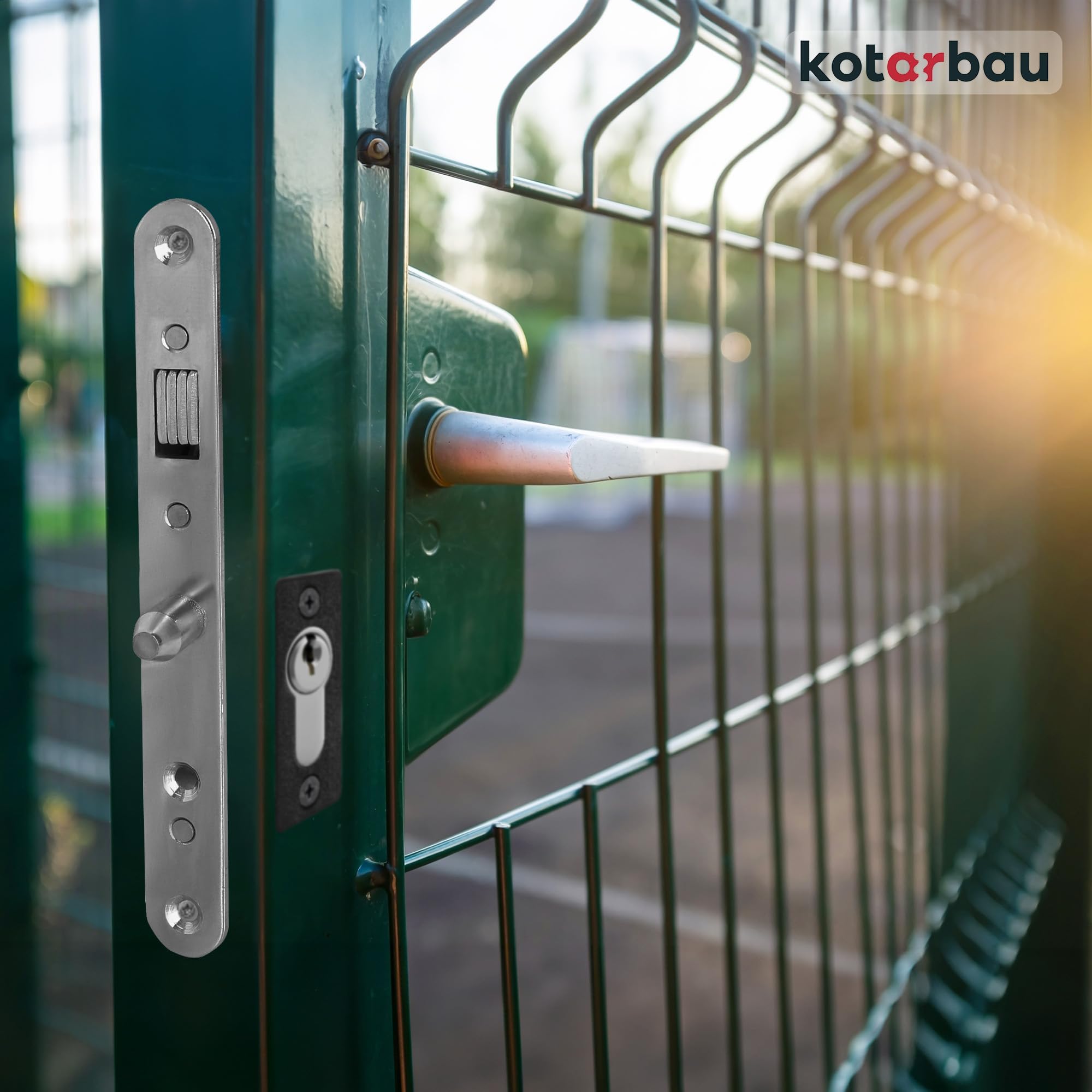 KOTARBAU® Serrure à Crochet H-35 Serrure de Porte coulissante à Crochet Verrou à loquet Galvanisé Antirouille Plaque de verrouillag (Lot de 2)