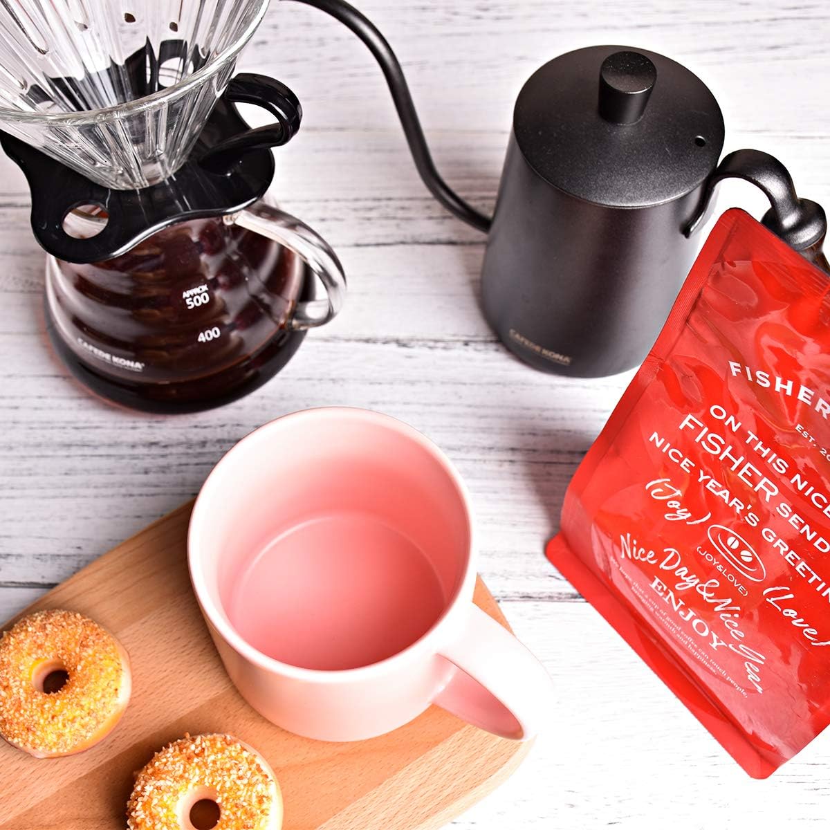 Bosmarlin Matte Ceramic Coffee Mug for Office and Home, 13 oz, Dishwasher and Microwave Safe (Pink, 1) - Image 6