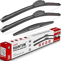 Vista 24 de Juego de limpiaparabrisas de 24" 17" 10" de repuesto para Dodge Caliber 2007 2008 2009 2010 2011 2012, limpiaparabrisas delantero y trasero