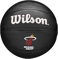 Vista 1 de Wilson NBA Team Tribute Mini Baloncesto, color negro