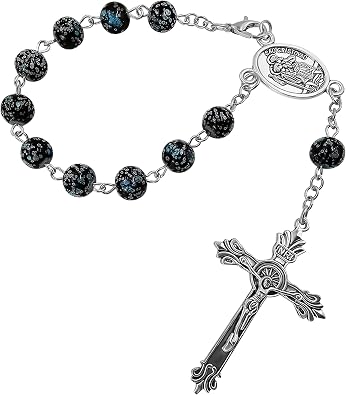 TALISMAN4U Saint Christopher One Decade Car Rosary for Rearview Mirror