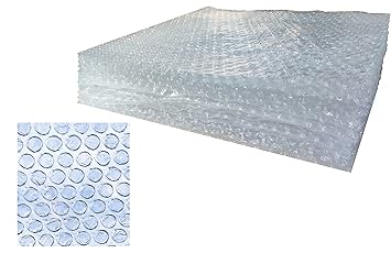 STYLELABS Air Bubble Wrap Sheet Cutout Transparent 60 GSM Thickness (12 x 12 Inches) Pack of 20
