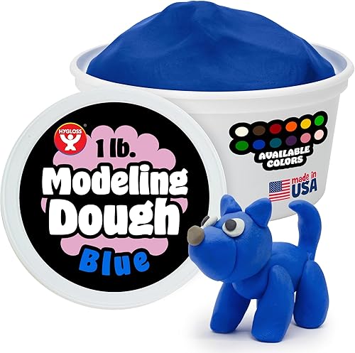 Miniatura 7 de Hygloss Productos Masa de juguete, segura y no tóxica para artes y manualidades, aprender y jugar, perfumada, 1 libra, rojo, aroma a cereza Rojo,6