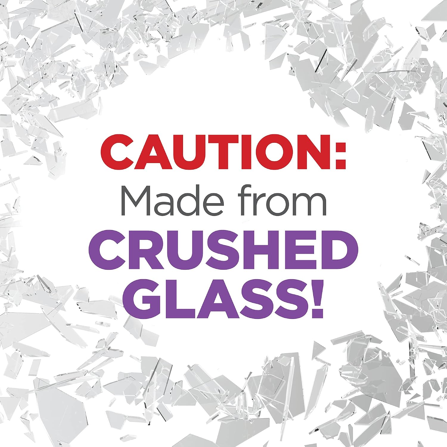 FloraCraft Diamond Dust Glitter 3 Ounce Clear Glass