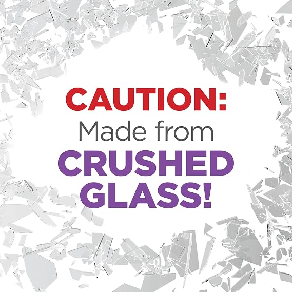 FloraCraft Diamond Dust Glitter 3 Ounce Clear Glass
