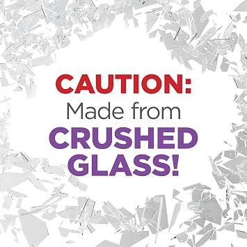 FloraCraft Diamond Dust Glitter 3 Ounce Clear Glass