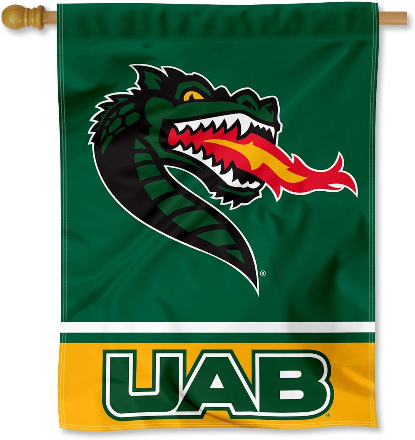 UAB Blazers Wordmark Logo House Flag Banner