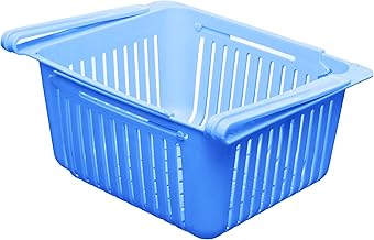 درج ثلاجة بلاستيك صغير 22 سم من خورشيد - لون أزرق